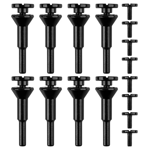 Die Grinder Accessories 3/8" & 1/4" Arbor Hole, 8 Pack Mounting Mandrel by AOKLIT