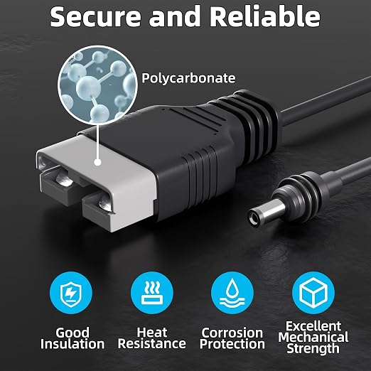 Starlink Mini Power Cable with Anderson Plug to 5.5 x 2.1mm DC Male Adapter Cord - Image 4