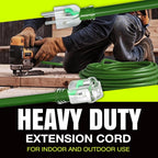 10ft Outdoor/Indoor Extension Cord 12/3 Gauge Extra Heavy Duty 3 Prong SJTW - Image 7