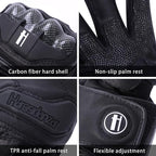 Harssidanzar Leather Motorcycle Gloves - Image 2