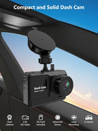 Dash Cam Front and Rear, 2.5K+1080P Dual Dash Camera - Image 2
