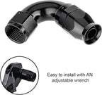 EVIL ENERGY 6AN 120 Degree PTFE One Piece Full Flow End Hose Fitting Aluminum - Image 6