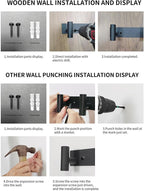 Coat Rack Wall Mounted with 5 Hooks, Metal Wall Hooks - Image 9
