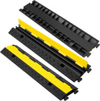 2 Channel 3 Pack Cable Protector Ramp Traffic Wire and Hose Ramp Cord Cover - Image 2