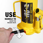 YELLOW JACKET 12 Ton Muti-Directional Welded Bottle Jack, Horizontal Bottle - Image 5