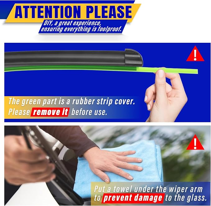3 wipers Replacement for 2010-2022 Toyota 4Runner, Windshield Wiper Blades - Image 7