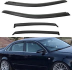 4pcs Front+Rear Smoke Tint Sun/Rain Guard Outside Mount Tape-On Vent Window by LQQDP