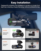 Vantrue N2X 2.7K Uber Dash Cam Front and Inside, 5G WiFi Dual Dash Camera - Image 6