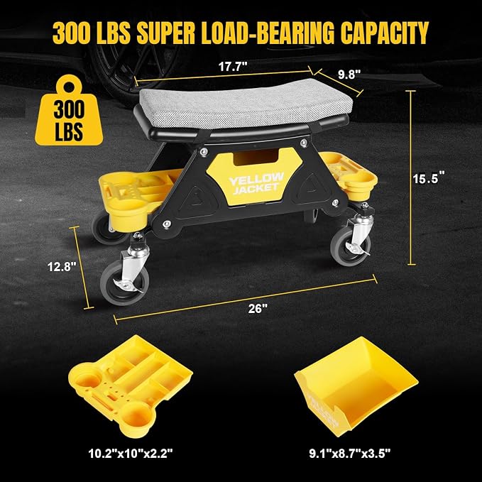 YELLOW JACKET Mechanic Stool - Image 3