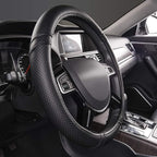 Car Pass Classical Leather Automotive Universal Steering Wheel Covers, - Image 4