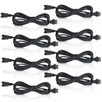 8 Pcs 4 Pin RGB Extension Cable RGB Wire by LAZZPPO