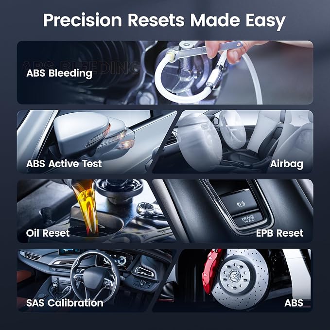 ANCEL AD610 Pro ABS SRS OBD2 Scanner, ABS Bleeding, SAS Calibration, Oil Reset - Image 3