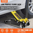 VEVOR 2.5 Ton Low Profile, Heavy-Duty Steel Racing Floor Jack - Image 2