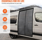71''H x 59''W Van Bug Screen Side Door Sliding Door Window Covers - Image 3