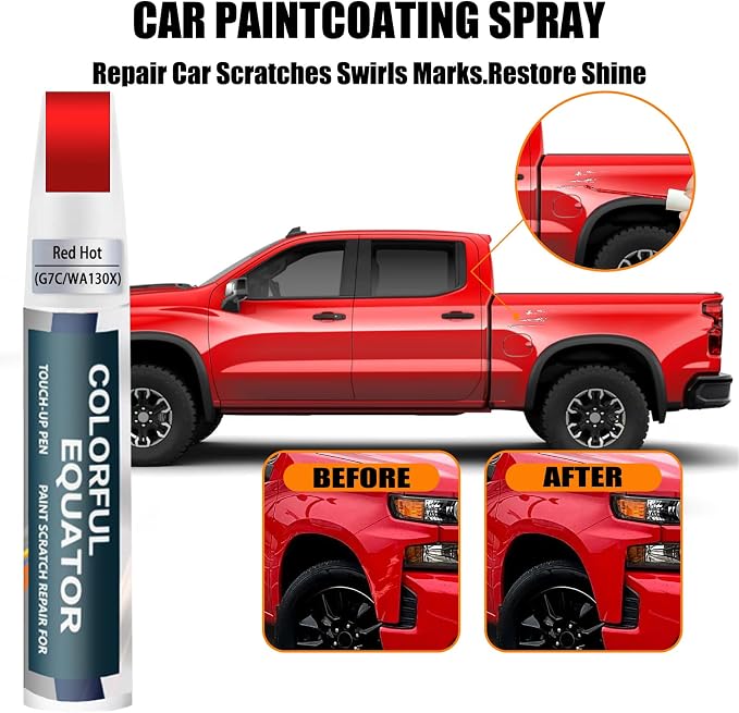 Red Hot Touch Up Paint Compatible - Image 3
