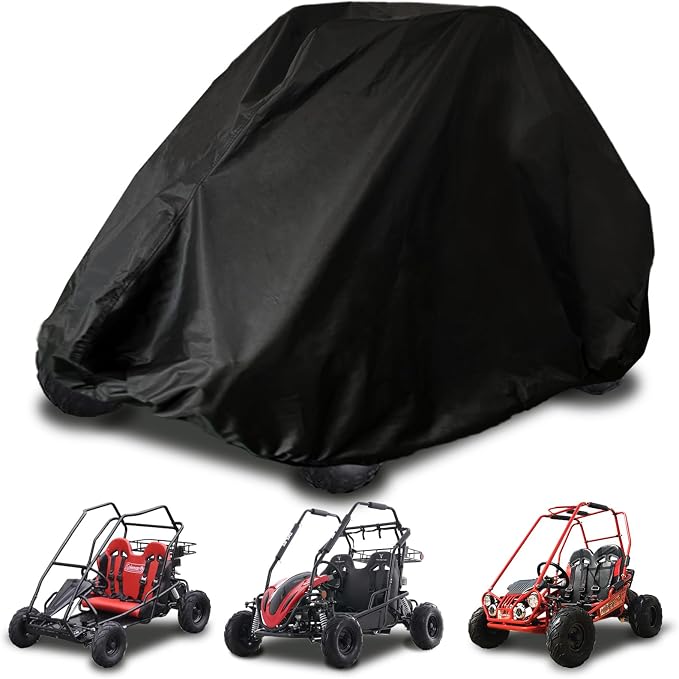 Go Kart Cover, 2 Seater for Co leman KT196 GO Kart Covers 420D Waterproof Large by YONQIFON