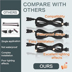 4 Pcs 4 Pin RGB Extension Cable RGB Wire - Image 5