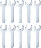 HARFINGTON 10pcs Small Wrench 15mm Open End U-Shaped Single Open Ended Spanner by HARFINGTON