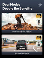 Action Camera 4K 20MP, Dual Use Action Camera and Dash Cam, Waterproof - Image 2