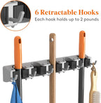 Lifewit Mop and Broom Holder Wall Mount, Anti-Slip Broom Hanger - Image 4