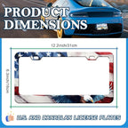 American Flag Eagle License Plate Frames - Image 2