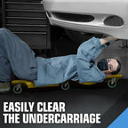 DNA MOTORING 40" L X 19" W Vehicle Repair Low Profile Plastic Rolling Garage - Image 5