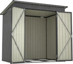 6x4 FT Outdoor Metal Storage Shed - Image 5