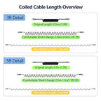AGVEE 2 Pack 3ft Coiled Short USB-C to Lightning Charging Cable 30W PD Fast - Image 5