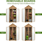 Wood & Metal Outdoor Storage Cabinet - Image 6