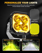 Auxbeam Color Play Series 3" LED Pod Lights, Offroad Spotlights - Image 4