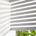 Persilux Cordless Zebra Blinds for Windows Free-Stop Dual Layer Roller Windows by PersiluxHome