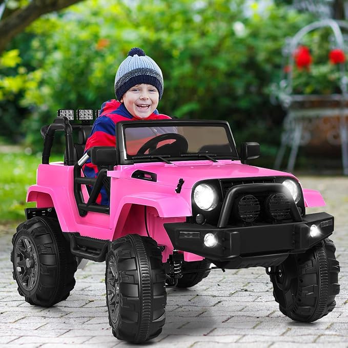 Costzon Ride On Car, 12V Battery Powered Electric Ride On Truck w/Parental - Image 3
