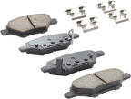 Premium Semi-Metallic Rear Brake Pads Compatible - Image 2