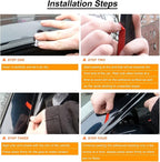 4pc Sun Rain Guards Window Visor Wind Deflector Compatible - Image 5