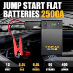 VTOMAN X1 Jump Starter with Air Compressor, Car Battery Jumper Starter with - Image 2