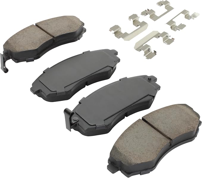 Premium Semi-Metallic Front Brake Pads Compatible - Image 2
