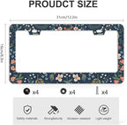 Colorful Floral Flowers License Plate Frames - Image 4
