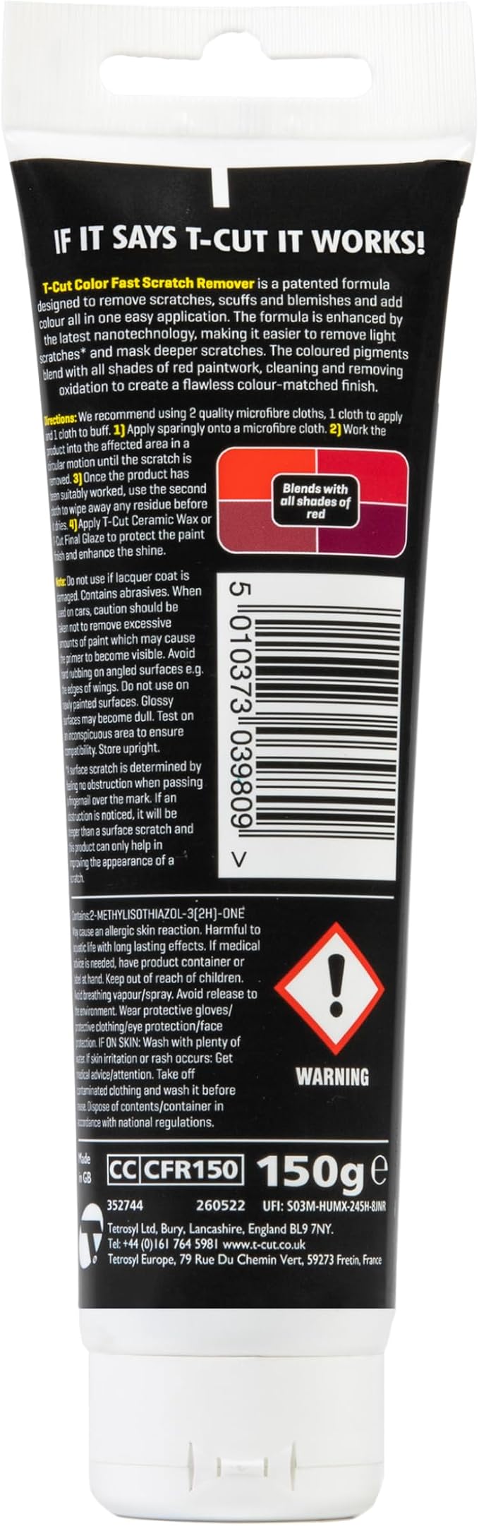 T-Cut Color Fast Red Scratch Remover, 5.3 Oz - Image 2