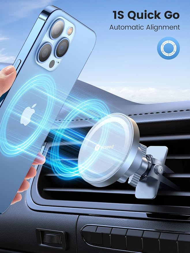 VICSEED for MagSafe Car Mount Magnetic Phone Holder for Car Vent 360 Adjustable - Image 4