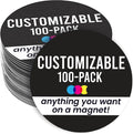 Magnet Me Up Customizable 30 Mil Round Magnet- 5”, 100 PK Weatherproof Car by MagnetMeUp