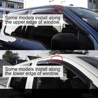 4pcs Original Shatterproof Outside Mount Style Sun Rain Guards Durable Side - Image 8
