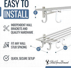 StoreYourBoard 2-Pack Heavy Duty Wall Shelves – Wall-Mounted Garage Storage - Image 2