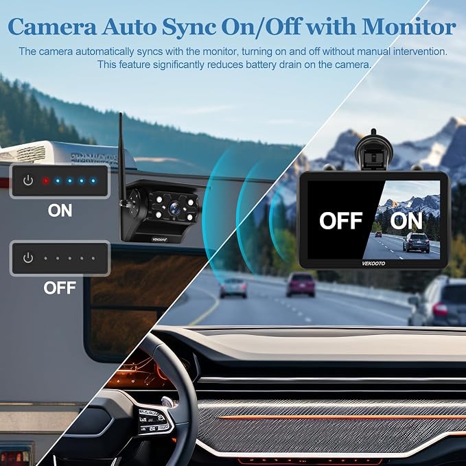 2 Magnetic Solar Wireless Backup Camera - Image 5