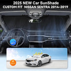 Custom Fit Sentra Windshield Sunshade - Image 4