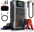Portable Jump Starter with Air Compressor 4000A Peak with 150PSI Tire Inflator by Geeneu