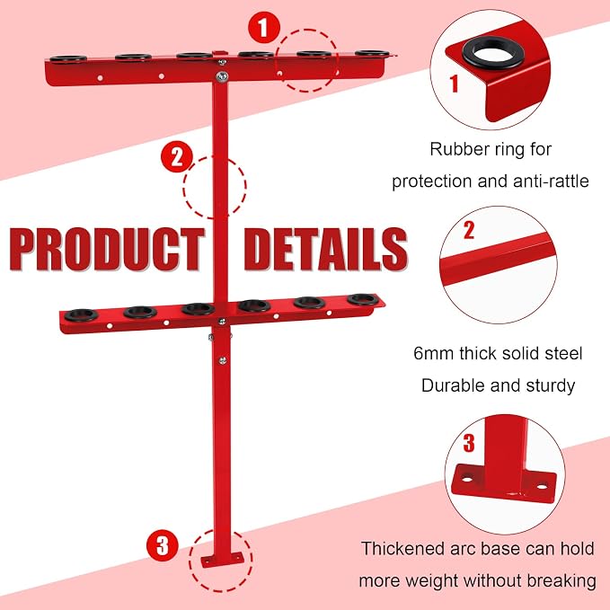Vertical Hand Rack for Enclosed Landscaping Truck Trailer Garage or Shed Walls - Image 5