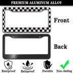 License Plate Frames Black and White License Plate Bracket Black and White - Image 3