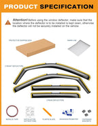 in-Channel Window Rain Guards Fit - Image 8