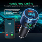 Upgraded FM Bluetooth Transmitter Car, QC3.0 Quick Charging & LED Backlit - Image 4