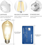 LED Edison Bulb 4W, Antique 40W Vintage Edison Bulb, E26 Light Bulb Non - Image 2